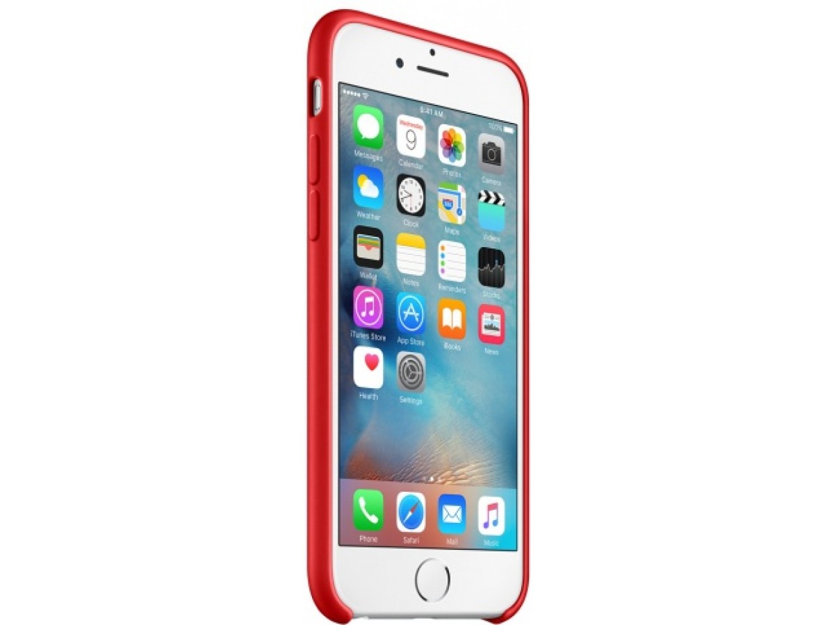 Чехол Silicone Case для iPhone 6/6s красный